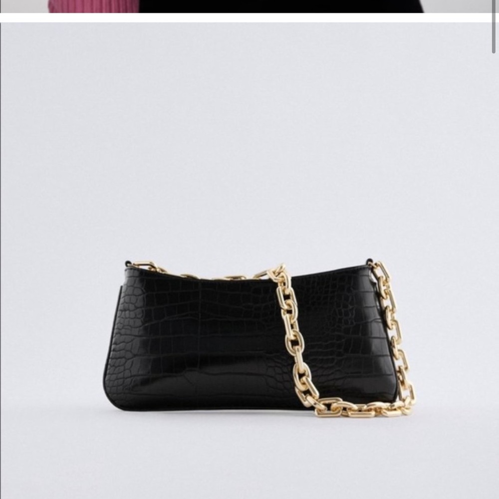 Zara chain croc bag